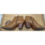 Frye Jennifer Leather Ankle Booties Brown Zipper Heeled Womens Size 7 READ Photo 8