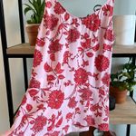 CAbi Pink Adore Floral Cranberry Blouse Tank Top w/Adjustable Straps 5533, Med Photo 2