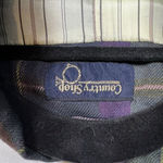 Vintage Country Shop Plaid Purple Green Blazer Women’s Size 12 Button Up Photo 4