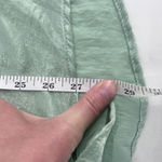NWT Axis Apparel Tie Front‎ mother of pearl Button Camisole Green Large tank top Photo 6