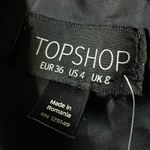 Top Shop Black Croc Effect Plunge Romper NWT - Size 4 Photo 6