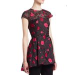 LELA ROSE
Cap Sleeve Rose Peplum Top Size 4 Photo 97