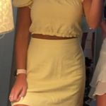 Abercrombie & Fitch Yellow Two Piece Set Photo 0