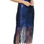 Dress the Population  Dress Sz XXL Blue Sequin Fringe Formal Party Wedding Plus Photo 0