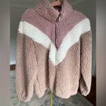 Nine West  Pullover Sweater Cozycore Valentines Sherpa Teddy Soft Zip Fluffy Photo 2