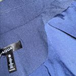 AQUA NWOT   ruched sleeve blazer NAVY Military Style Embellished Button Photo 5