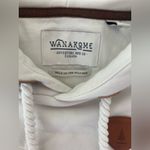 Wanakome  Hooded White/Camouflage Pullover Sweatshirt Hoodie size S Photo 1