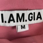 I am gia I.AM.GIA Women's Pink and Black lace up Trousers pants straight leg high rise Photo 5