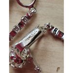 Panetta Earrings & Matching Necklace Set Silver Tone Crystal Bridal 90s Photo 7