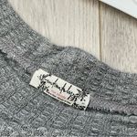 Free People  Tshirt thermal waffle knit crop womens Gray (small) casual Photo 1