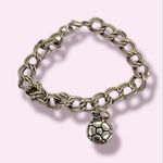 Double link chunky flower charm bracelet Photo 0