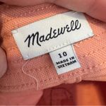 Madewell  Pink Denim Cut Off Mini Jean Skirt Womens 10 Spring Casual Zipper Photo 4