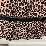 Torrid Plus Size Cheetah Animal Print Slinky Stretch Black Lace Cutout Dress 1X Photo 2