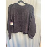 Free People  Pullover Sweater Womens Size Medium Gray Nylon Blend Long Sleeve B64 Photo 3
