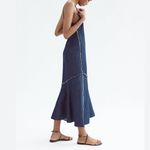 ZARA Linen Blend Midi Dress Photo 2