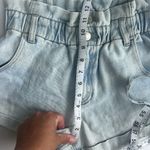 PacSun Blue Jean Shorts with Paper-Bag Waist Sz 24 🕶️ Photo 6