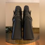 Vince Camuto women black leather platform Coliana heel boots Size 8 Photo 7