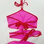 Lovers + Friends Cross My Heart One Piece in Hot Pink & Red XS Photo 5