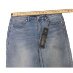 Diane Gilman NEW  Jeans Womens 12 Straight Leg Raw Hem Embroidered Cheetah Animal Photo 3