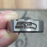 Seattle Seahawks Silver Ring Photo 0