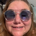 Cotton On  Stylish Silver Sunglasses round blue tint Photo 3