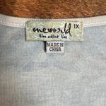 One World  Tunic Top Womens 1X Green Funky Boho Velvet Front Wearable Art to Wear Photo 8