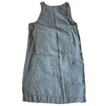 Michael Stars 100% Linen Shift Dress Army Green Size Small Tank Sleeveless Vneck Photo 2
