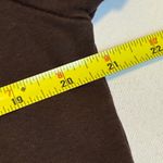 Athleta  Women's Dress Brown Short Sleeve Knit T Shirt Casual Pockets Acid Wash # Photo 7