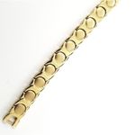 New Stainless steel gold magnetic bracelet 7.5" Photo 2