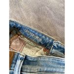 American Eagle  Denim‎ Shorts Distressed Ripped High Waisted Light Wash 4 Photo 3