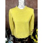 Zadig & Voltaire  Cashmere Sweater Yellow Burgundy Logo size M Photo 2