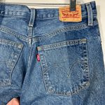 Levi's 501 Two-Tone Denim Straight Leg Button Fly Jeans 27x30 Raw Hem Rigid Photo 3
