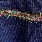 Torrid NWT  Tinsel Stripe Sweater Navy Size 3X Photo 8