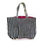 Chloe & Lex Womens Embroidered Striped Tote Floral Blue Photo 2