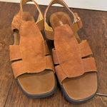 Azaleia Womens Sandals 10 Medium Emerald Whiskey‎ Leather Casual Dress Brown Photo 0