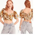 J.Crew Puff-sleeve Organic Cotton Cropped Top Photo 2