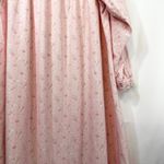 Ashley Taylor Large Nightgown VTG Cottagecore Pink Flannel Long Sleeve 1215 Photo 8