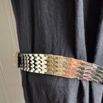 Vintage Silver Scale Stretch Belt With Leaf Buckle Women’s Fits Small/Medium Photo 1