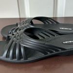 Okabashi Women’s Venice Slides Sandals Criss Cross Straps Black Size M 6.5 Photo 0