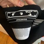 Off-White NWT Black and White Logo Nylon Sport Bra Size 40 Photo 7