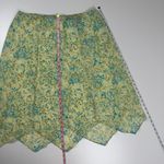 Apostrophe Green Abstract Vintage Asymmetrical Skirt Size 16 Cottagecore Fairy Photo 5