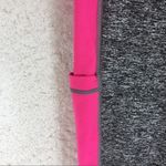 Heathered Pocket Crop Leggings Gray Pink Medium Workout Pants w/ Pockets Nylon Photo 3