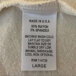 Flax  cream, super soft, scoop neckline long sleeve tunic or dress. Large. EUC Photo 6