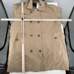 CREATMOUS Womens 5X 5XL Beige Hooded Trench Coat Belted Double Breasted Tan Photo 2