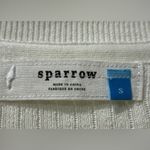 Anthropologie‎ Sparrow Cream Knit Cardigan Daisy Button Boho Cottagecore Small Photo 4