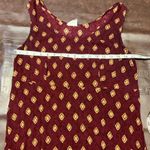 Vintage Rabbit Rabbit‎ Rabbit Rayon Slip Dress Womens M USA Made Maroon Gold Purple Size M Photo 10