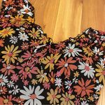 No Boundaries Floral Puff Sleeve Mesh Lined Ruffle Mini Cap Sleeves Dress  XXL 19 Photo 9