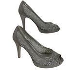 Adrianna Papell  Foxy Silver Sterling Pumps Formal Women Shoes Size 6.5M Wedding Photo 0