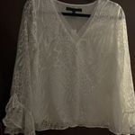 White House | Black Market  White Dress Blouse Photo 1