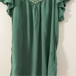 Max Studio Green Vice Embroidered Mini Dress Size Small Photo 2